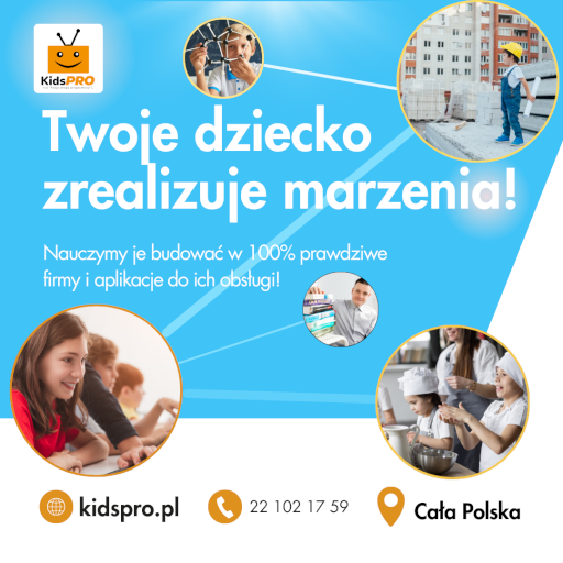 Pierwszy w Polsce kurs programowania dla dzieci, gdzie uczymy tworząc prawdziwe programy, a nie gry.